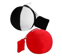 SUPVOX 2pcs Soft Plush Sensory Clutch Ball for Development Montessori Fabric for Grasping and Motor Skills Washable Lightweight for Year Olds
