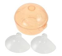 SUPVOX 2Pcs Soft Silicone Breastfeeding Shields Transparent Nursing Cups for Newborns Comfortable Protector with Breathable Design Fit for Ultimate Comfort