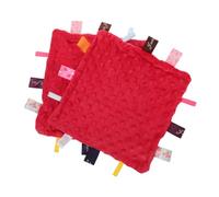 SUPVOX 2pcs Soothing Towel Knit Soft Appeasing Towel for Newborn Label Comforter Muslin Cloths Soothing Handkerchief for Newborn Boy Girl Random Random Color