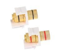 SUPVOX 2pcs Speaker Banana Connector Screw Type Binding Post Audio Jack for Easy Maintenance Banana Plugs Speaker