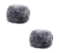 SUPVOX 2pcs Splash Furry Microphone Cover Windscreen for Ktv Singing Accessories High-density Wind Noise Blocker for Live Streaming Recording and Safe and Gentle Material