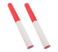 SUPVOX 2pcs Sports Relay Baton Lightweight Plastic Abs Comfortable Grip Baton for Field Day Athletes Students Outdoor Race Competition Equipment