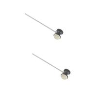 SUPVOX 2pcs Stainless Steel Handle Felt Bass Drum Pedal Replacement Accessory for Drums