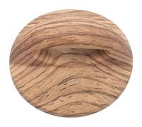 SUPVOX 2pcs Stainless Steel Pot Lid Knob Replacement with Large Wood Grain Handle, Creative Soup Pot Cover Accessory for Cooking and Steamer Use