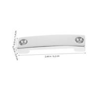 SUPVOX 2pcs Stainless Steel Top Mounting Eye Pad Boat Deck Loop for Yacht Kayak Rv Truck Tie Down with Bridge Connection Plate Quick Installation Corrosion Resistant