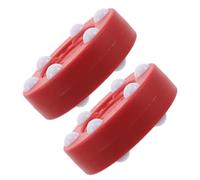 SUPVOX 2pcs Street Hockey Pucks for Outdoor and Indoor Practice Roller Hockey Balls with Smooth Glide Technology Impact-resistant Sport Equipment for Home School and Team Training