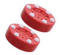 SUPVOX 2pcs Street Hockey Pucks Outdoor Roller Puck Weatherproof Training Gear for Indoor Outdoor Practice School Parties Family Gatherings