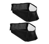 SUPVOX 2pcs Stroller Bottom Basket Oxford Mesh Cargo Net Pouch for Stroller Shopping Cart Detachable Mesh Bag as Hanging Storage Organizer