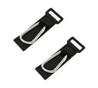 SUPVOX 2pcs Sturdy D-Shaped Carabiner Clip Straps Bag Hanging Hooks for Stroller Buggy Mummy Bag Umbrella