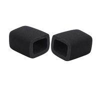 SUPVOX 2Pcs Thick Sponge Microphone Covers for Pop Filter and Wind Protection Black Mic Protective Cover Easy Install Replace Function for Ktv Studio Home Recording Microphone Accessories