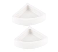 SUPVOX 2pcs Thickened Reptile Food Water Bowls for Lizard Feeder Reptile Supplies Large Triangle for Chameleon Gecko Tank
