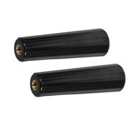 SUPVOX 2pcs Thread Heat Resistant BBQ Handle Replacement Rotisserie Rod Grip Extended Barbecue Accessory for Outdoor Grilling Safety