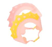 SUPVOX 2pcs Toddler Shower Cap Baby Hair Washing Shield Baby Bath Hat Shield Adorable Visor Lightweight Portable Soft and Comfortable Materials Assorted Colour for Bath Time