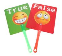 SUPVOX 2pcs True False Answer Paddles for Interactive Classroom Management Tools for Voting Teacher Supplies for Training and Activities