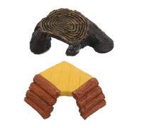 SUPVOX 2pcs Turtle Sunbathing Platform Floating Basking Island Aquarium Decor Lizard Tortoise Tank Resting Spot