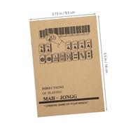SUPVOX 2pcs Vintage Mahjong Instruction Guidebook English Chinese Mahjong Rule Book Comprehensive Learning Manual for Beginners and Advanced Players Social Game Companion