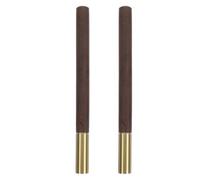 SUPVOX 2pcs Vintage Natural Wood Non-sharpening Wooden Pencils for Students Drawing Writing Sketching School and Office Use