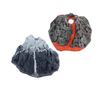 SUPVOX 2PCS Volcano Model Realistic Snow Mountain Volcano Micro Landscape for Science Experiment Kit Educational Decoration