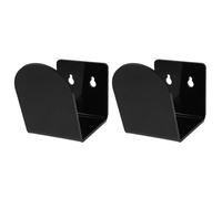 SUPVOX 2pcs Wall Mounted Baseball and Softball Glove Holder Rack with Screw Holes, Black Acrylic Glove Display Stand for Sports Room, 4.3 X 3.9 X 2.8 Inch Storage Organizer