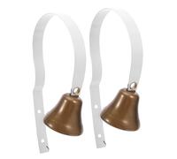 SUPVOX 2pcs Wall Mounted Metal Pet Door Bell Puppy Potty Training Communication Bell for Canine Home Training Scenario