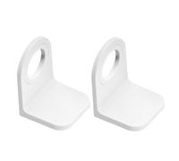 SUPVOX 2pcs Wall-Mounted Shampoo Bottle Rack with Press-to-Open Hooks, Plastic Non-Drilling Bathroom Shower Gel Holder for Laundry Room Accessories and Bath Product Storage