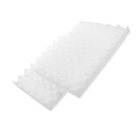 SUPVOX 2pcs Wavy Fondant Shaping Sponge Mat for Sugarcraft Modelling, Easy Clean, Easy Release, White Sponge Pad for Cake Design