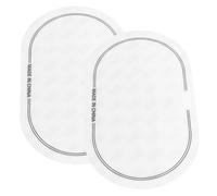 SUPVOX 2Pcs White Drum Skin Protector Stickers for Bass Drum Double Step Pads Reducing Overtone and Preventing Pedal Scratches