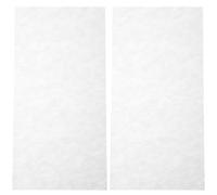 SUPVOX 2pcs White Seashell Guitar Inlay Material Set for Electric and Acoustic Guitars Easy to Cut for Fingerboard and Neck Shell Parts for Luthier Work and Jewelry Making