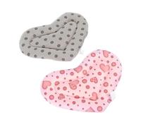 SUPVOX 2Pcs Winter Hamster Sleeping Pads Soft Warm Nest Cushions for Small Pets Cozy Fleece Mats for Guinea Pigs Rabbits Travel Use