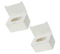 SUPVOX 2Pcs Wipes Dispenser Storage Container Refillable Wipe Holder for Indoor Outdoor Use Durable and Modern Design for Home Decor