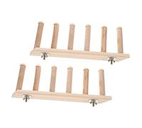 SUPVOX 2pcs Wooden Cat Wall Shelf with Step Climbing Ladder Non Slip Cat Furniture for Spaces Safe Resting and Climbing Accessory