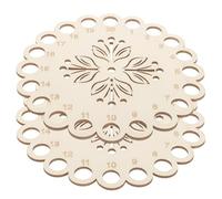 SUPVOX 2Pcs Wooden Embroidery Floss Organizer with Hollow Threading Plate, Cross Stitch Floss Holder for Sewing Thread Storage and Craft Thread Winding, Suitable for Home Use