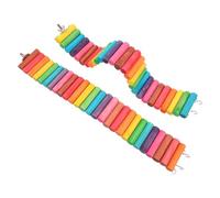 SUPVOX 2pcs Wooden Hamster Ladder Toy Climbing Bridge for Chinchilla Pet Boredom Breaker Activity for Hamster Cage