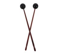 SUPVOX 2pcs Wooden Handle Rubber Head Tongue Drum Mallets Percussion Xylophone Beaters for Bell Stick Drums Boys and Girls Percussion Instrument Parts