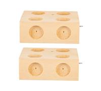 SUPVOX 2pcs Wooden Inclined Plane Friction Blocks for Physics Teaching School Mechanics Experiment Tool Lightweight Student Trolley Accessories for Dynamic Static Friction Force Study