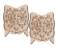 SUPVOX 2Pcs Wooden Reading Rack Multifunctional Book Holder for Quran and Bible Suitable for Home and Office