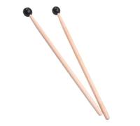 SUPVOX 2pcs Wooden Rubber Glockenspiel Mallets with Comfortable Grip for Drums and Tuning Forks, Percussion Accessories to Create Beautiful Sound for Children and Drum Learners