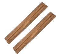 SUPVOX 2pcs Wooden Vinyl Record Holder Rack Desktop CD Organizer Stand Record Display Support for Living Room Media Furniture