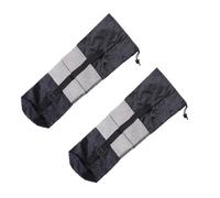 SUPVOX 2PCS Yoga Mat Storage Bags with Half Mesh Design and Adjustable Sling Straps Large Capacity Tote Carrier for Exercise Fitness Mats Foldable Black Carry Bags for Travel and Gym Use