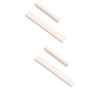 SUPVOX 2sets Acoustic Ukulele Accessory Bone Bridge Saddle Nut Tuning Pegs for Improved Sound Quality Ox Bone Construction