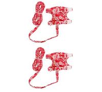 SUPVOX 2sets Adjustable Ferret Leash Set Breathable Pet Vest for Small Animals Comfortable Design for Guinea Pigs and More Lightweight and