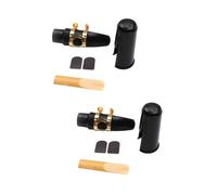 SUPVOX 2sets Alto Saxophone Accessories with Patches Cap and Cushions Stabilizes Tube for Enhanced Performance for Beginners Includes Cap and Pads Easy to Use and Maintain