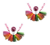 SUPVOX 2sets Colorful Lizard Dress up Costume Hat and Skirt for Bearded Dragons Geckos and Hamsters for Parties Halloween and Photoshoots