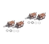 SUPVOX 2sets Guitar Accessory Potentiometer B1m Split Shaft Log Pot Volume Tone Easy to Use Sturdy Material 2pcs*2