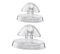 SUPVOX 2sets Hanging Aquarium Plant Holder Aquarium Plant Holder for Tank Fish Slug Aquarium Sand Driftwood for Aquarium Shrimp Tank Aquariums Plastic Transparent 2pcs*2