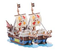 SUPVOX 2Sets Pirate Ship Puzzle Model Kit of Sailboat Assembly for Adults Educational Paper Puzzles for Imagination Creativity for Nautical Decor