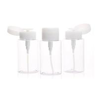 SUPVOX Pump Bottle - 3Pcs 300ml Makeup Remover Pump Bottle Empty Lockable Pump Dispenser Cosmetic Press for Outdoor Trip Travel