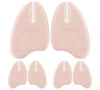 SUPVOX 3 Pairs Adhesive Foot Cushions for Women, Nonskid Half Insoles for Sandals, Soft Velvet Forefoot Suitable for Thong Shoes and High Heels