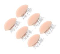 SUPVOX 3 Pairs Reusable Silicone Replacement Eyelids for Lash Extensions, Eyelash Practice Mold Kit at Home Use, Lash Extension Supplies for Professional and Beginner Training