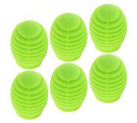 SUPVOX 3 Pairs Silicone Drumstick Tips Drumstick Dampeners Noise Reduction Volume Control Soft Silicone Drum Practice Accessories Green Spiral Design for Studio Practice